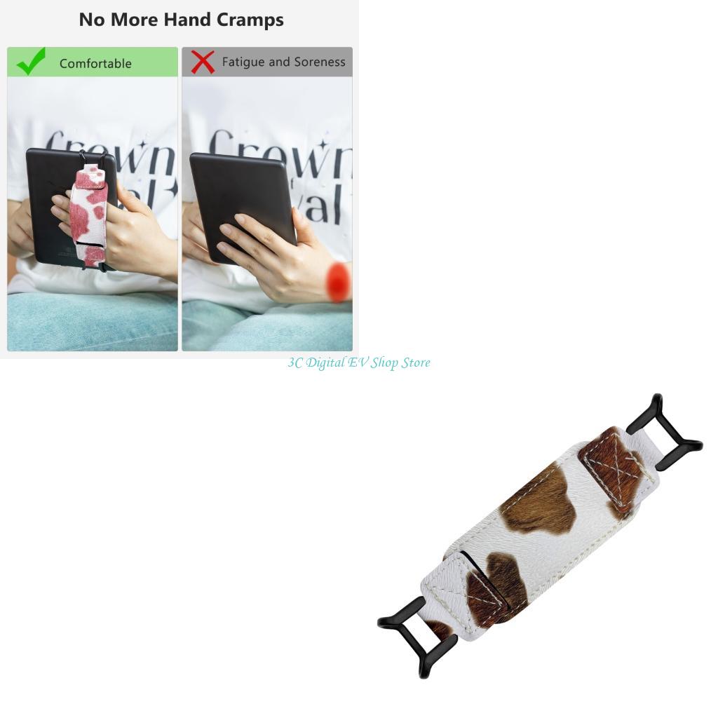 Tablet Accessories For Reading - E74D Ergonomic PU and Elastic Rope