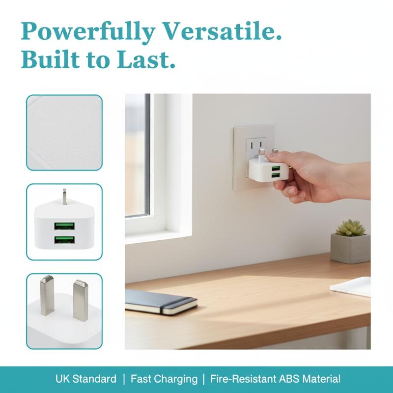 UK 3 Pin Wall Charger Dual USB - đánh giá và giá Tablet Accessories For Students