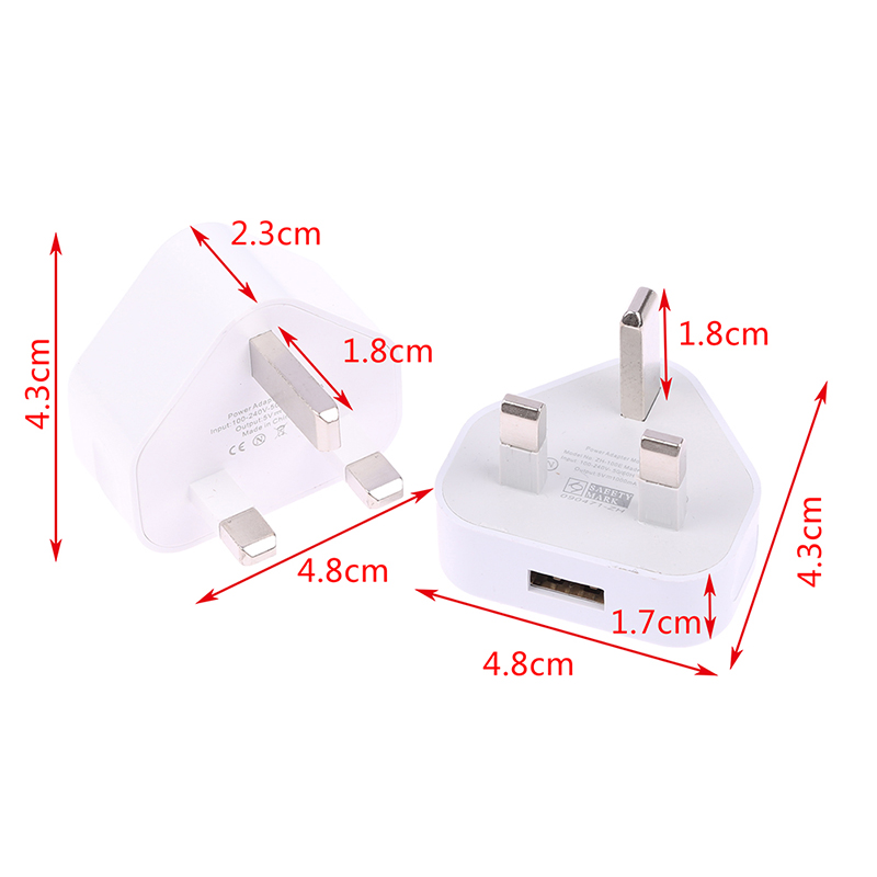 UK 3 Pin Wall Charger Dual USB - đánh giá và giá Tablet Accessories For Students