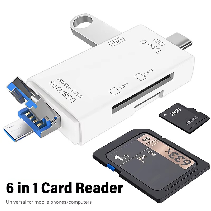 USB 3.0 Card Reader 6 in 1 OTG - đánh giá và giá Tablet Accessories For Reading
