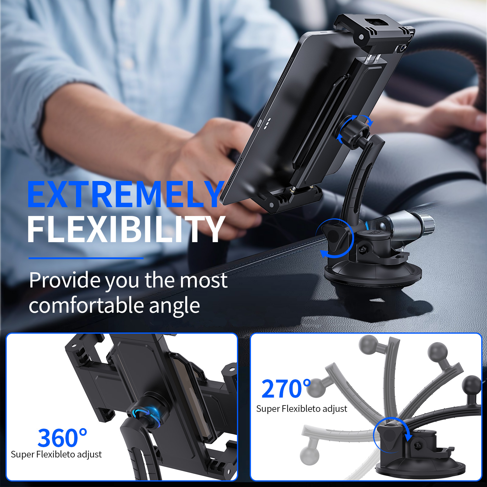 Universal Car Dashboard Windsh - đánh giá và giá Tablet Car Mount