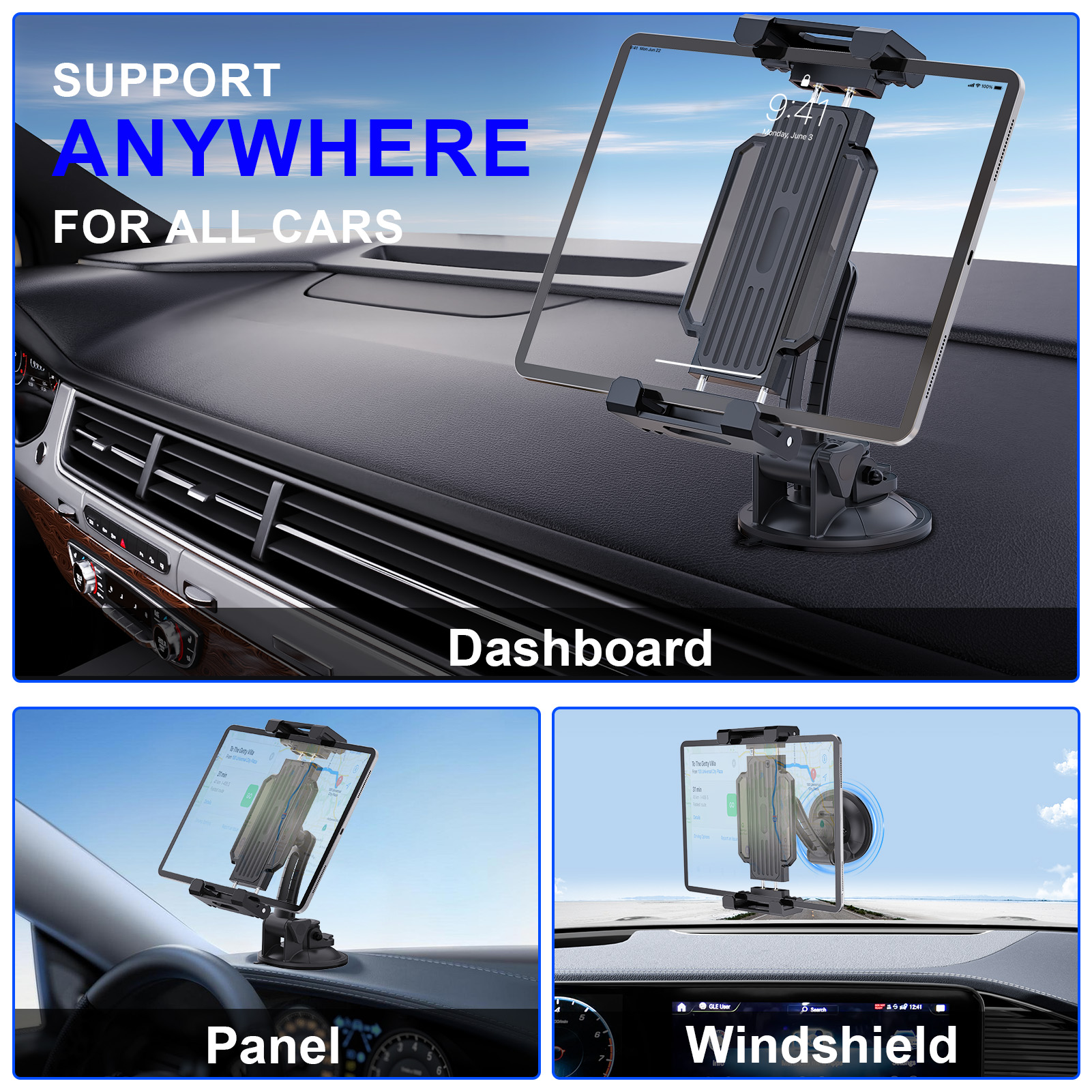 Universal Car Dashboard Windsh - đánh giá và giá Tablet Car Mount